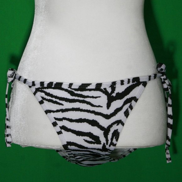 CHUN'S FASHION Black White Zebra Stripe Bikini Set - Picture 6 of 9